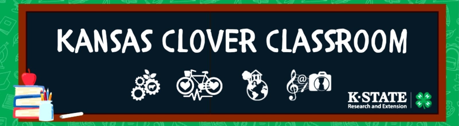 Clover Classroom banner logo with text